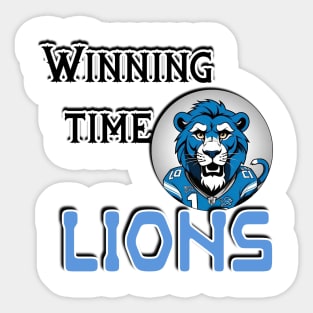 Winning time lions Sticker